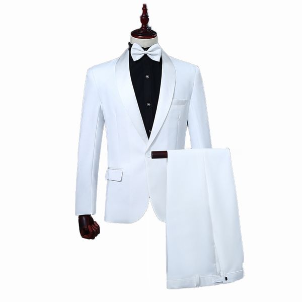 mens white slim fit shawl lapel wedding 2 piece suit formal casual one button groomsman prom business suit jacket pants blazer, White;black
mens white slim fit shawl lapel wedding 2 piece suit formal casual one button groomsman prom business suit jacket pants blazer, White;black