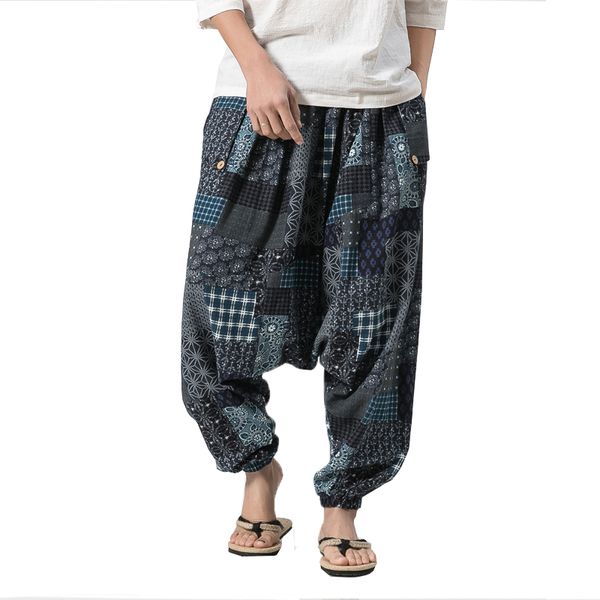 mens cross pants chinese style men harem pant patchwork color casual trousers streetwear hip pants for youth male plus size, Black
mens cross pants chinese style men harem pant patchwork color casual trousers streetwear hip pants for youth male plus size, Black
