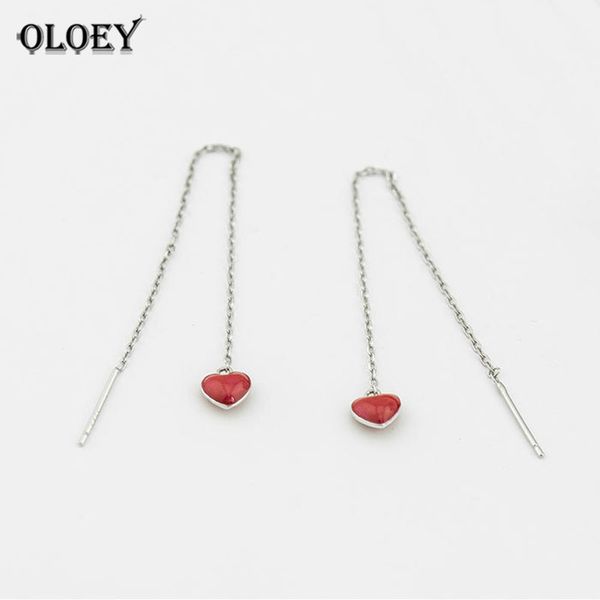 oloey 100% real 925 sterling silver earrings women red heart long dangle drop earring prevent allergy fine jewelry gifts yme184, Golden;silver
oloey 100% real 925 sterling silver earrings women red heart long dangle drop earring prevent allergy fine jewelry gifts yme184, Golden;silver