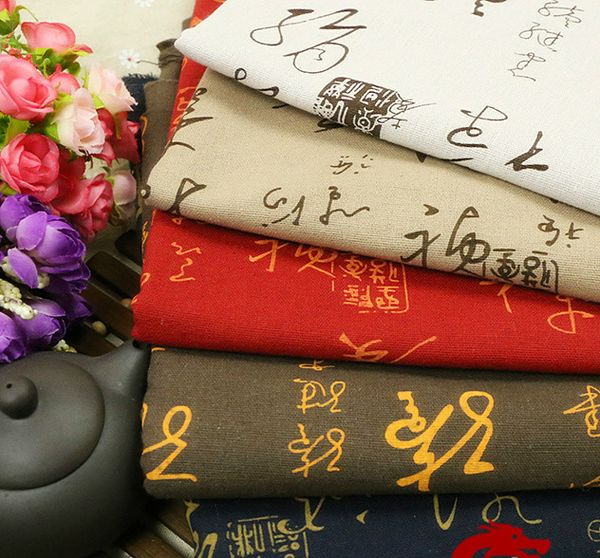 ancient costume chinese characters calligraphy fabric clothing dress baby clothes kimono cos cloth cotton linen fabric width 59", Black;white 
ancient costume chinese characters calligraphy fabric clothing dress baby clothes kimono cos cloth cotton linen fabric width 59", Black;white
