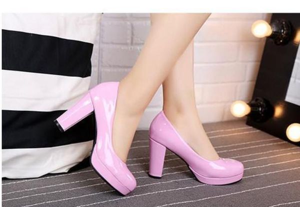 send 2018 spring and autumn new style fashion coarse heel high-heeled women's shoes, Black
send 2018 spring and autumn new style fashion coarse heel high-heeled women's shoes, Black