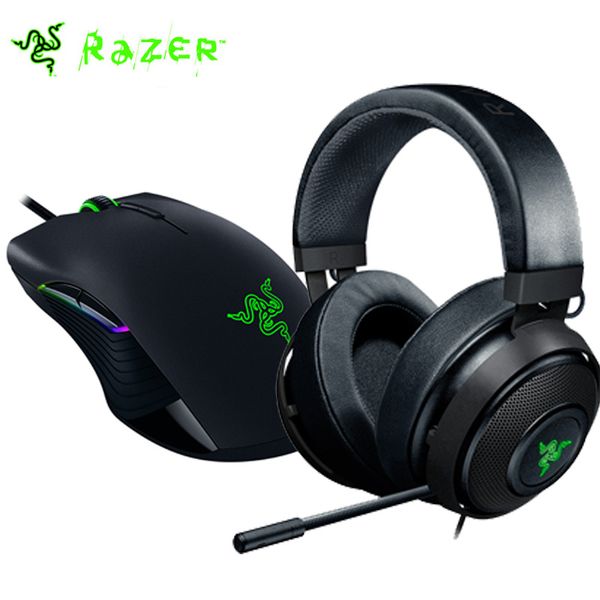 

Игровая мышь Razer Lancehead Tournament + игровая гарнитура Razer Kraken 7.1 Chroma V2 с выдвижным цифровым микрофоном