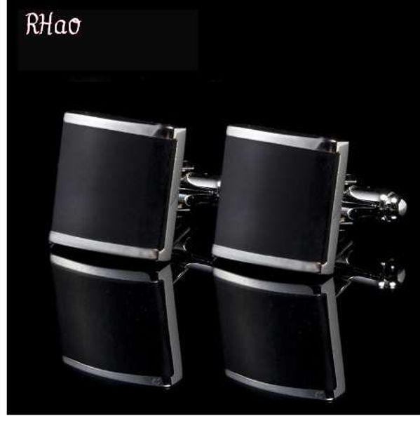 rhao man french cufflinks wholesale men jewelry enamel square black metal cuff links for men wedding business party suit dresses, Silver
rhao man french cufflinks wholesale men jewelry enamel square black metal cuff links for men wedding business party suit dresses, Silver