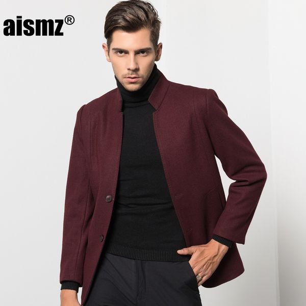 aismz мода мужчины зима теплая шерстяная ткань пальто мужской стенд воротник slim fit бизнес повседневная однобортный шерстяная куртка n8102, Black
aismz мода мужчины зима теплая шерстяная ткань пальто мужской стенд воротник slim fit бизнес повседневная однобортный шерстяная куртка n8102, Black