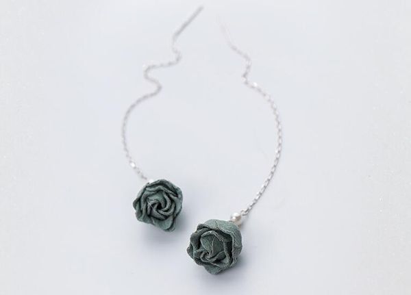 100% real. 925 sterling silver fine jewelry pearl& cloth green rose flower threader earrings long dangle gtle2212, Golden;silver
100% real. 925 sterling silver fine jewelry pearl& cloth green rose flower threader earrings long dangle gtle2212, Golden;silver