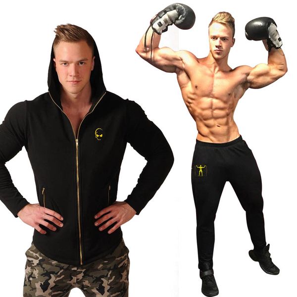 2018 gyms new tracksuit men pants sets fashion body sweat suits brand heren kleding casual fitness outwear jogger set, Gray
2018 gyms new tracksuit men pants sets fashion body sweat suits brand heren kleding casual fitness outwear jogger set, Gray