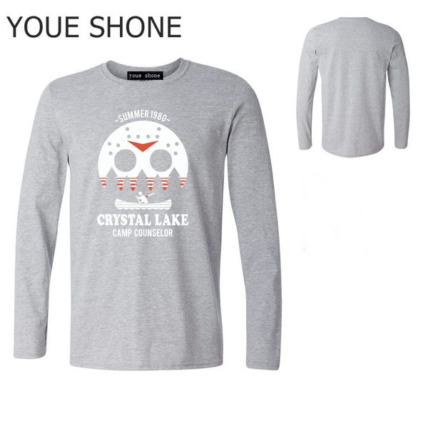 crystal lake harajuku long sleeve t-shirt jason freddy pure cotton tshirt mens texas chainsaw the massacre machine tee pullover, White;black
crystal lake harajuku long sleeve t-shirt jason freddy pure cotton tshirt mens texas chainsaw the massacre machine tee pullover, White;black