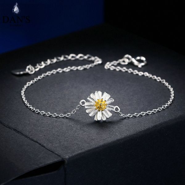 dan's handmade chrysanthemum flower shape 100% 925 sterling silver bracelet s925 fashion jewelry for women dehy004, Black
dan's handmade chrysanthemum flower shape 100% 925 sterling silver bracelet s925 fashion jewelry for women dehy004, Black