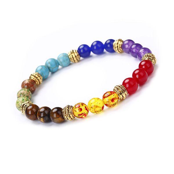 7 chakra natural stone crystal quartz tiger eyes bracelets antique gold color adjustable 8mm beads strand bracelets for women, Black
7 chakra natural stone crystal quartz tiger eyes bracelets antique gold color adjustable 8mm beads strand bracelets for women, Black