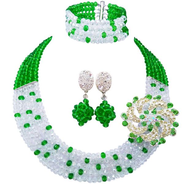 fashion green transparent nigerian wedding necklace costume african beads jewelry set crystal 5l-zj030, Slivery;golden
fashion green transparent nigerian wedding necklace costume african beads jewelry set crystal 5l-zj030, Slivery;golden