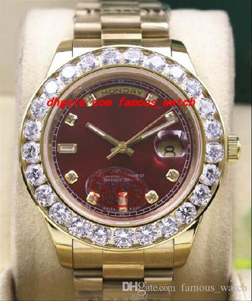 Luxury Watch Wristwatch 18k Yellow Gold 41MM 18038 Bigger Diamond Bezel Automatic Mechanical Movement Men Watches 2 Styles
Luxury Watch Wristwatch 18k Yellow Gold 41MM 18038 Bigger Diamond Bezel Automatic Mechanical Movement Men Watches 2 Styles