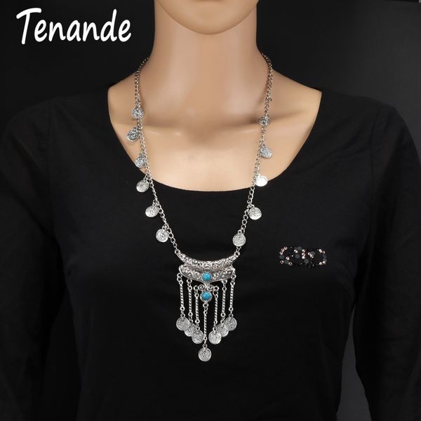 punk big statement natural stone beads coin chain tassel necklaces & pendants for women silver color tribal jewelry gift
punk big statement natural stone beads coin chain tassel necklaces & pendants for women silver color tribal jewelry gift