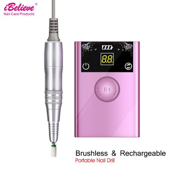 ibelieve brushless nail drill 40000rpm electric manicure drill machine rechargeable pedicure set with ceramic bits tools, Silver
ibelieve brushless nail drill 40000rpm electric manicure drill machine rechargeable pedicure set with ceramic bits tools, Silver