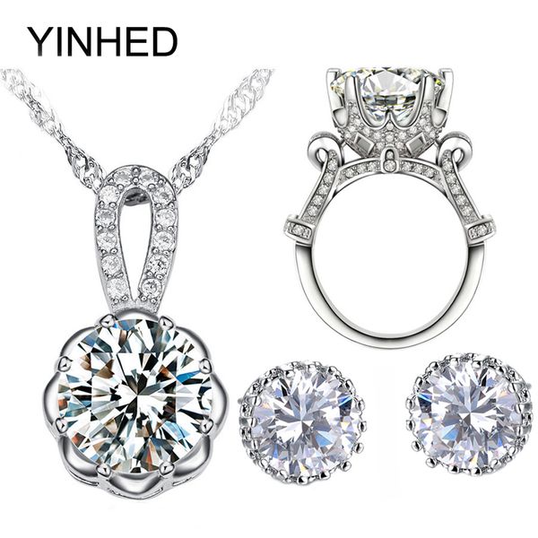 whole saleyinhed 925 sterling silver bridal jewelry sets 4ct big cz diamant stud earrings necklace ring sets women wedding jewelry zs045, Slivery;golden
whole saleyinhed 925 sterling silver bridal jewelry sets 4ct big cz diamant stud earrings necklace ring sets women wedding jewelry zs045, Slivery;golden