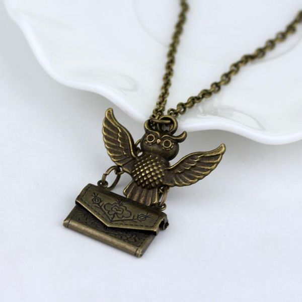 6pcs 2019 new vintage bronze harry owl pendant post envelop jewelry for friendship gift necklace in stock, Silver
6pcs 2019 new vintage bronze harry owl pendant post envelop jewelry for friendship gift necklace in stock, Silver