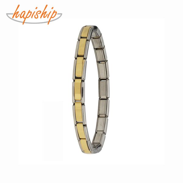 hapiship 2018 new 1 pcs fashion men women's jewelry 6mm gold silver elastic 316l stainless steel bracelet bangle, Golden;silver
hapiship 2018 new 1 pcs fashion men women's jewelry 6mm gold silver elastic 316l stainless steel bracelet bangle, Golden;silver