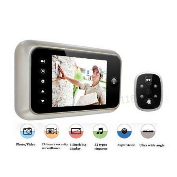new 3.5" lcd color screen electronic door bell viewer ir night door peephole camera p/video recording digital door camera
new 3.5" lcd color screen electronic door bell viewer ir night door peephole camera p/video recording digital door camera
