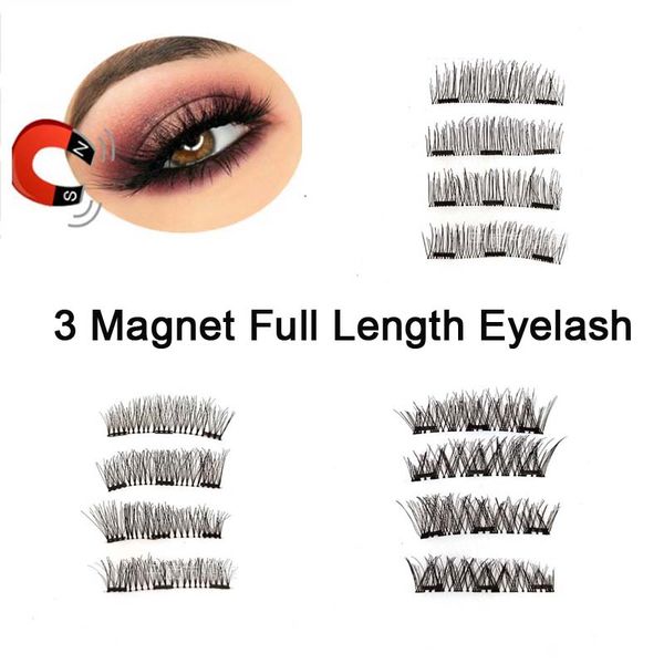 3 magnet full length false eyelashes transparent box three magentic reusable glue-invisible band eyelashes extension makeup tools
3 magnet full length false eyelashes transparent box three magentic reusable glue-invisible band eyelashes extension makeup tools