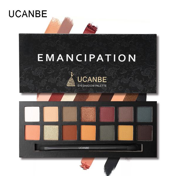 ucanbe emancipation 14colors eyeshadow palette matte shimmer eyes cosmetics waterproof long-lasting eye shadow makeup
ucanbe emancipation 14colors eyeshadow palette matte shimmer eyes cosmetics waterproof long-lasting eye shadow makeup