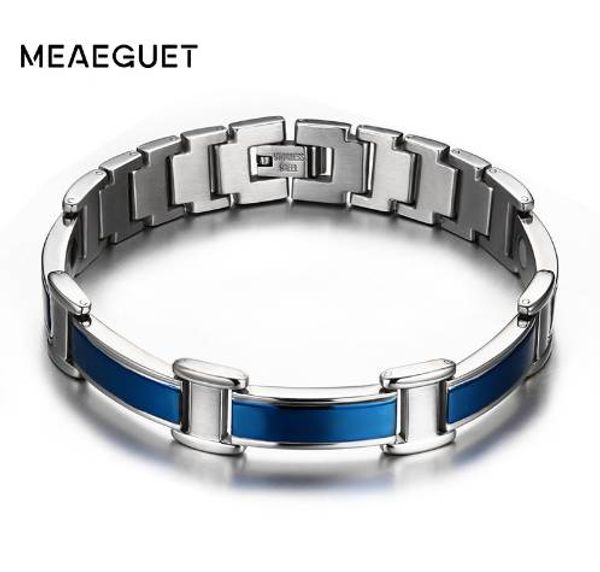 meaeguet healthy magnetic germanium health bracelets & bangles stainless steel body care blue bracelet men, Golden;silver
meaeguet healthy magnetic germanium health bracelets & bangles stainless steel body care blue bracelet men, Golden;silver