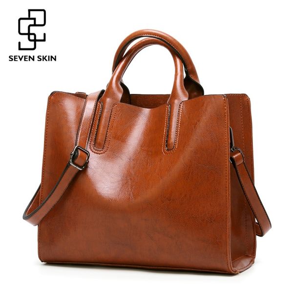seven skin brand women oil wax leather shoulder bags vintage designer handbags female big tote bag women's messenger bags 2018 d1810240
seven skin brand women oil wax leather shoulder bags vintage designer handbags female big tote bag women's messenger bags 2018 d1810240