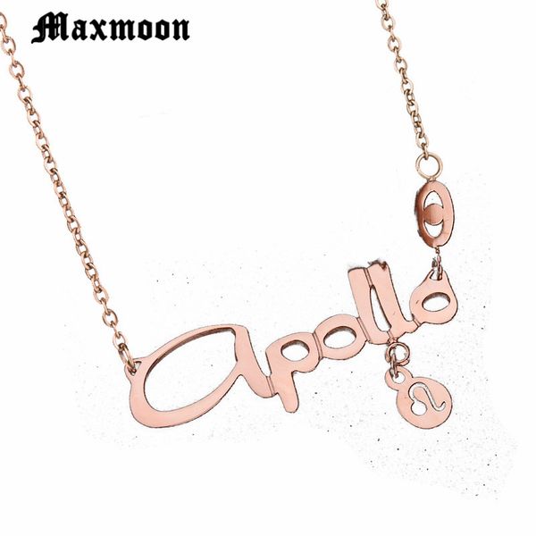 maxmoon stainless steel 12 zodiac signs leo pendant necklace for men wome titanium birthday gift amulet chunky choker necklace, Silver
maxmoon stainless steel 12 zodiac signs leo pendant necklace for men wome titanium birthday gift amulet chunky choker necklace, Silver