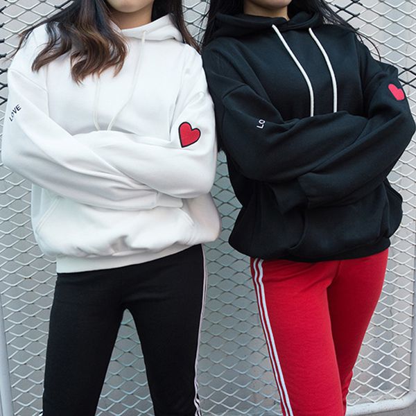 korea shopping spring autumn harajuku women college wind leisure of the alphabet pattern embroidery hooded sweatshirt lovers, Black
korea shopping spring autumn harajuku women college wind leisure of the alphabet pattern embroidery hooded sweatshirt lovers, Black