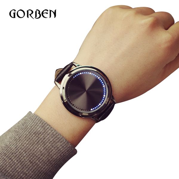 wholesale-2017 fashion casual mens watches leather touch screen led women's sports watches mens bracelet watches gift relogio masculino, Slivery;brown
wholesale-2017 fashion casual mens watches leather touch screen led women's sports watches mens bracelet watches gift relogio masculino, Slivery;brown