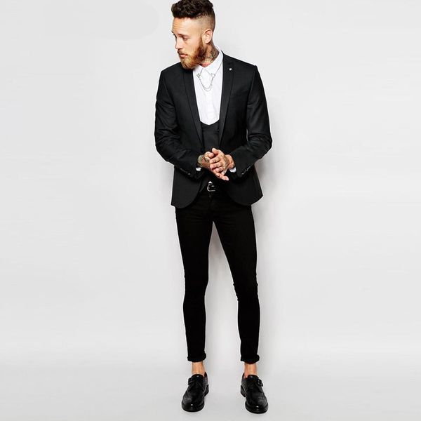 black men suits for wedding 3 pieces custom made jacket pants vest double brested groom tuxedo groomsmen suits costume mariage vintage wear, Black;gray
black men suits for wedding 3 pieces custom made jacket pants vest double brested groom tuxedo groomsmen suits costume mariage vintage wear, Black;gray