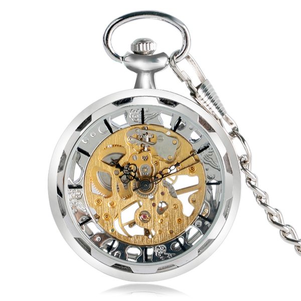 luxury pocket watch hand-winding mechanical open face skeleton hollow retro watches fashion cool women pendant silver gift, Slivery;golden
luxury pocket watch hand-winding mechanical open face skeleton hollow retro watches fashion cool women pendant silver gift, Slivery;golden