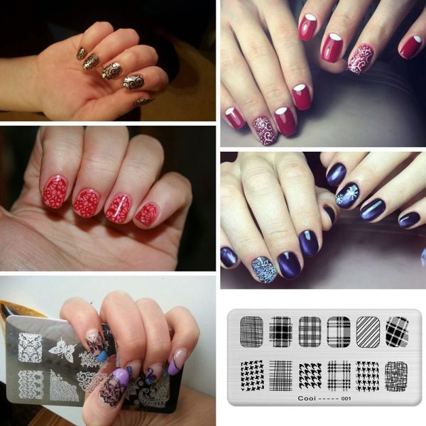 2018 new arrive cooi nail art stamp template plates grid/flower/letter design image nail stamping plate manicure tools 36 styles, White
2018 new arrive cooi nail art stamp template plates grid/flower/letter design image nail stamping plate manicure tools 36 styles, White