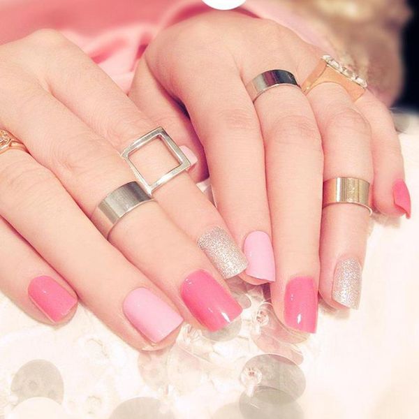 sweet pink flat fake nails glitter silver short false nails short size diy nial art tip manicure products 24pcs z112, Red;gold
sweet pink flat fake nails glitter silver short false nails short size diy nial art tip manicure products 24pcs z112, Red;gold