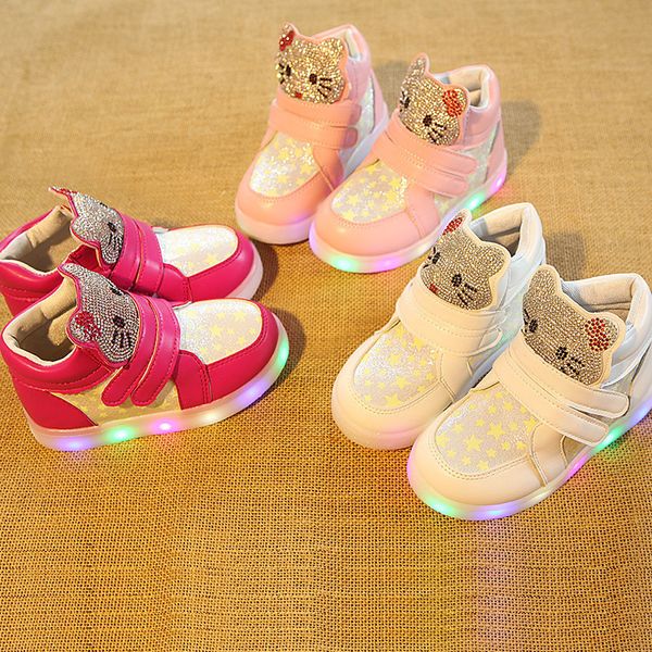 2018 fashion casual leather led light children shoes rhinestone cartoon led noctilucent soft girl high help shoes, Black;red
2018 fashion casual leather led light children shoes rhinestone cartoon led noctilucent soft girl high help shoes, Black;red
