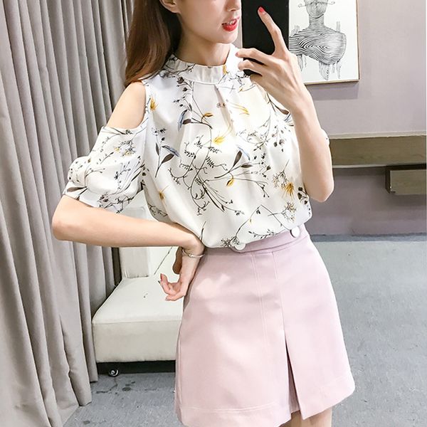 chiffon print blusas floral shirt for womens elegant open shoulder blouses women white plus size female
chiffon print blusas floral shirt for womens elegant open shoulder blouses women white plus size female