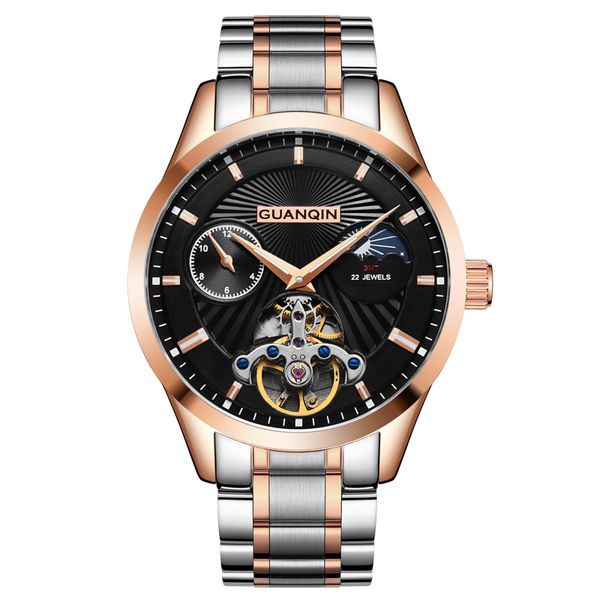 uanqin men automatic watches auto wind real leather dress business wristwatch phrase moon watches 3atm, Slivery;brown
uanqin men automatic watches auto wind real leather dress business wristwatch phrase moon watches 3atm, Slivery;brown