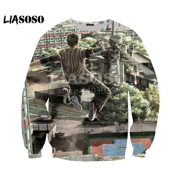 lio 2018 new casual loose fashion clothes , 3d printing parkour boy men's and women's round neck sweatshirts se973, Black
lio 2018 new casual loose fashion clothes , 3d printing parkour boy men's and women's round neck sweatshirts se973, Black