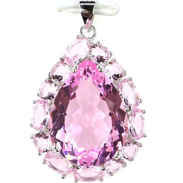 guaranteed real 925 solid sterling silver 6.2g elegant pear shape pink kunzite woman's pendant 33x22mm, Black
guaranteed real 925 solid sterling silver 6.2g elegant pear shape pink kunzite woman's pendant 33x22mm, Black