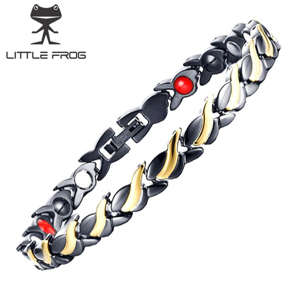 little frog healing magnetic bracelet men/woman 316l stainless steel 4 health energy s hologram bracelets bangles 10206, Golden;silver
little frog healing magnetic bracelet men/woman 316l stainless steel 4 health energy s hologram bracelets bangles 10206, Golden;silver