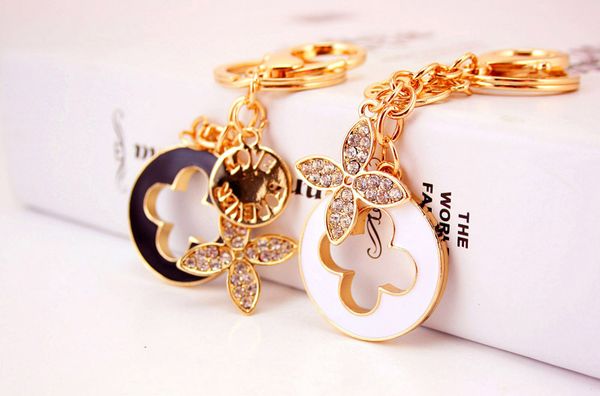 beautiful four leaves clover key chains creative keychain fashion keyring crystal metal key ring car accessories women bag charm, Silver
beautiful four leaves clover key chains creative keychain fashion keyring crystal metal key ring car accessories women bag charm, Silver