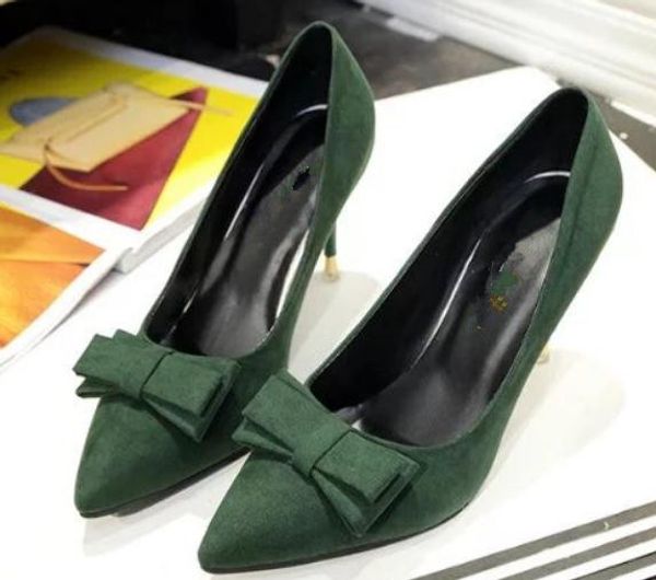 send 2018 spring and autumn new style pointed end shallow mouth high heel shoes bowknot fine heel women single shoes, Black
send 2018 spring and autumn new style pointed end shallow mouth high heel shoes bowknot fine heel women single shoes, Black