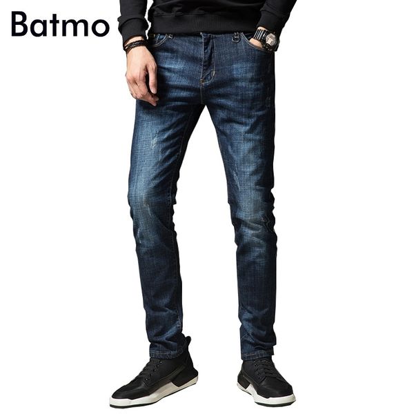 batmo 2018 new arrival casual scratch skinny elastic jeans men,men's slim jeans,pencil pants kz059, Blue
batmo 2018 new arrival casual scratch skinny elastic jeans men,men's slim jeans,pencil pants kz059, Blue