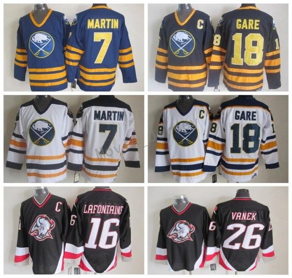 Cheap 7 Rick Martin Jersey Men Buffalo Sabres Vintage CCM Hockey Jerseys Stitched 16 Pat LaFontaine 18 Danny Gare 26 Thoma Vanek 
Cheap 7 Rick Martin Jersey Men Buffalo Sabres Vintage CCM Hockey Jerseys Stitched 16 Pat LaFontaine 18 Danny Gare 26 Thoma Vanek