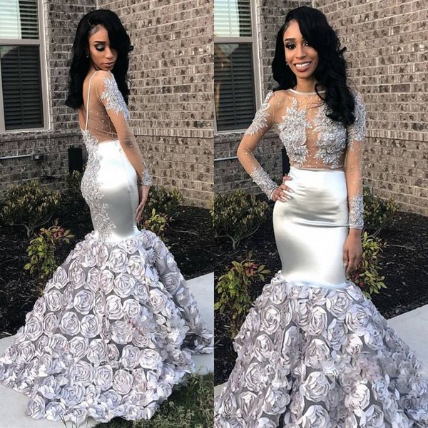 silver mermaid prom dresses african low back appliques lace beads long sleeves evening dress rose train cocktail gowns vestidos de fiesta, Black
silver mermaid prom dresses african low back appliques lace beads long sleeves evening dress rose train cocktail gowns vestidos de fiesta, Black