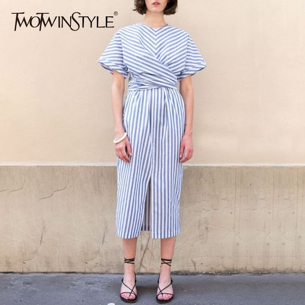 twotwinstyle lace up stripe midi dress female short sleeve high waist cross women's dresses casual fashion new 2018 summer, Black;gray
twotwinstyle lace up stripe midi dress female short sleeve high waist cross women's dresses casual fashion new 2018 summer, Black;gray