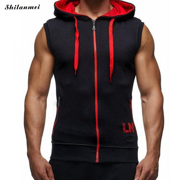male bodybuiling hgoodies slim fitness clothing hoody men sweatshirts summer sleeveless men;s tank causal vest streetwear, Black
male bodybuiling hgoodies slim fitness clothing hoody men sweatshirts summer sleeveless men;s tank causal vest streetwear, Black