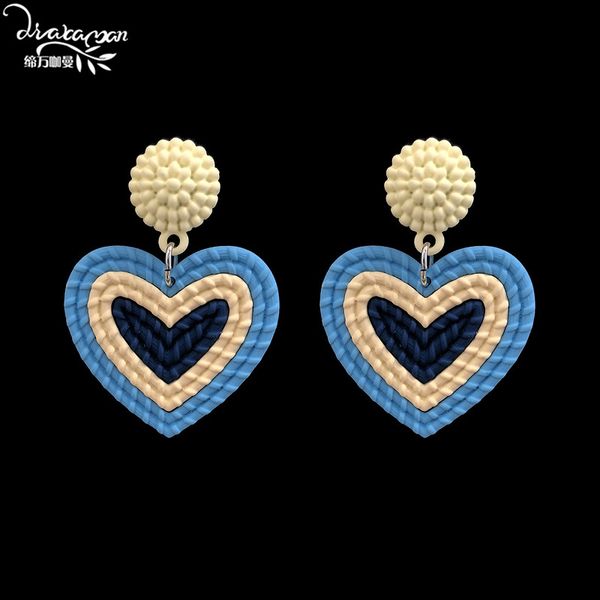 dvacaman 2018 new fashion drop earrings heart colorful rattan wooden pendant earrings women girls bridal love gifts jewelry af85, Silver
dvacaman 2018 new fashion drop earrings heart colorful rattan wooden pendant earrings women girls bridal love gifts jewelry af85, Silver