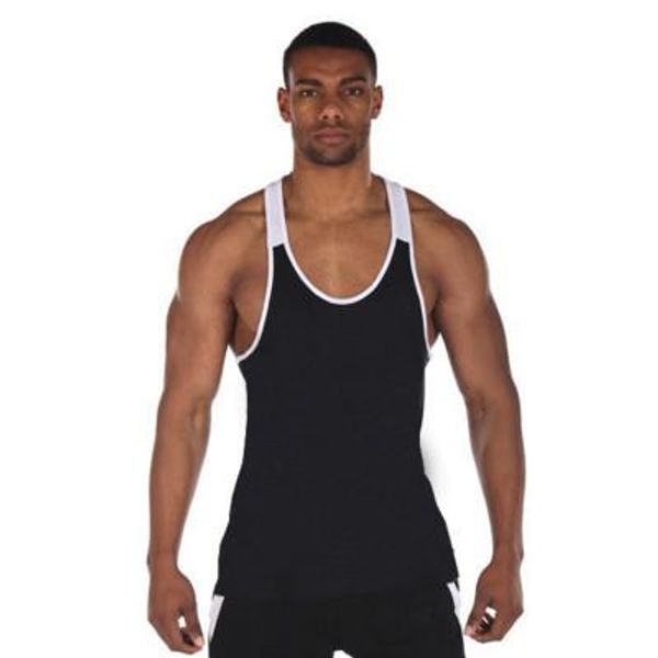 casual exercise summer cool men muscle sleeveless tank bodybuilding fit high elastic vest, White;black
casual exercise summer cool men muscle sleeveless tank bodybuilding fit high elastic vest, White;black