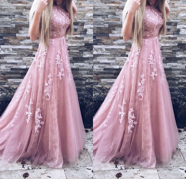 vestido de noiva 2018 long prom dresses a line appliques lace sleeveless with belt blush pink formal evening gowns prom party dress, Black
vestido de noiva 2018 long prom dresses a line appliques lace sleeveless with belt blush pink formal evening gowns prom party dress, Black