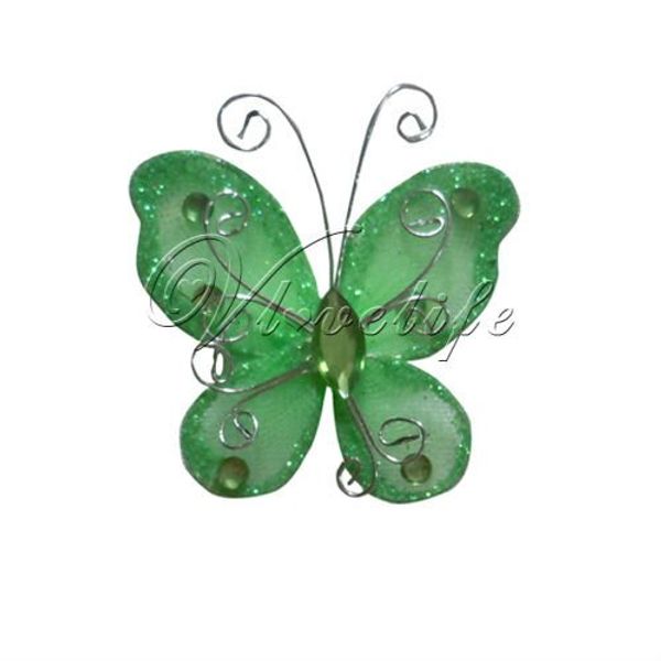 wholesale-100 green 2" nylon glitter artificial butterfly rhinestone 5cm wedding favor decor
wholesale-100 green 2" nylon glitter artificial butterfly rhinestone 5cm wedding favor decor