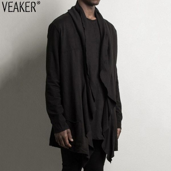 2018 autumn new men's hoodies outerwear male long sleeve hip hop mantle streetwear black white large collar cloak jacket
2018 autumn new men's hoodies outerwear male long sleeve hip hop mantle streetwear black white large collar cloak jacket